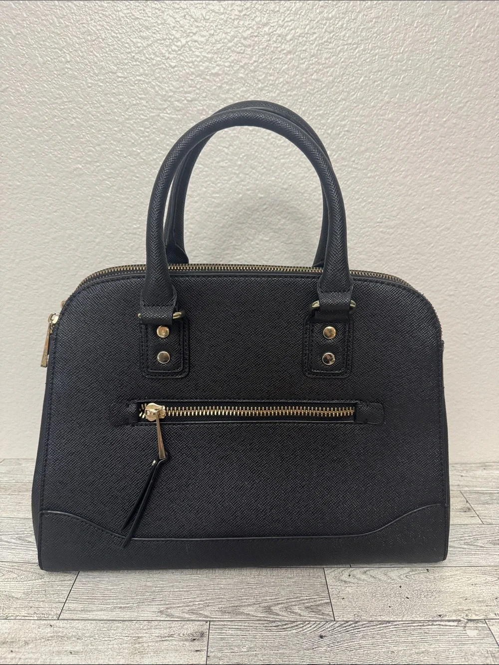 Aldo Black Structured Satchel